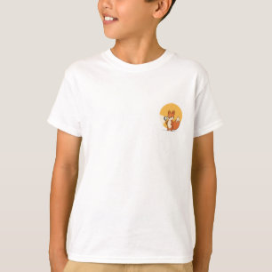Camiseta Detetive Raposa Curiosa Lupa Crianças