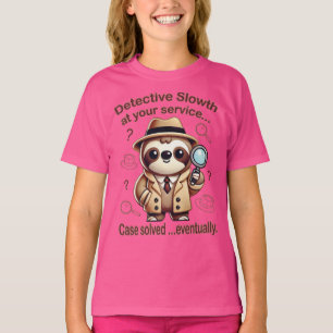 Camiseta "Detetive Sloth" Sloth Private Eye