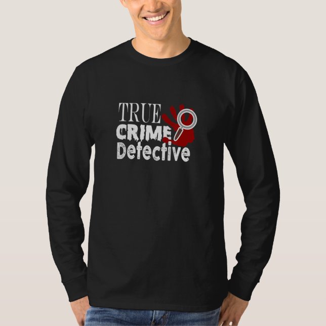 Camiseta Detetive Verdadeiro De Documentários E Pod (Frente)