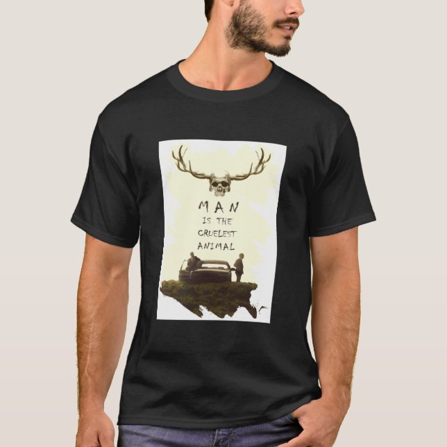 Camiseta Detetive Verdadeiro é o animal mais cruel que sent (Frente)