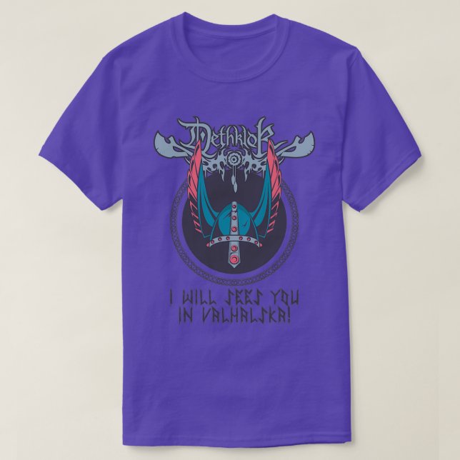 Camiseta Dethklok I will sees you in Valhalska (Frente do Design)