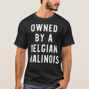 Camiseta Detida Por Um Cachorro Belga Malinois Funny Dog Gi