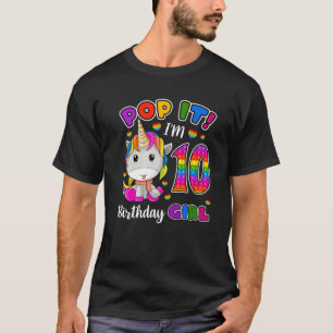 Camiseta Detido De 10 Anos 10 Raparigas Unicorn De Anivers