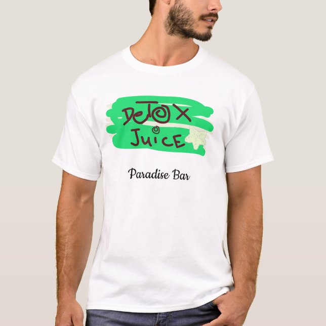 Camiseta Detox Juice Schild grün  (Frente)