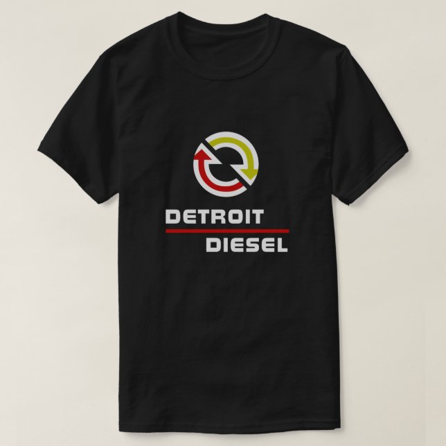 Camiseta Detroit Diesel Relaxado Ajustado (Frente do Design)