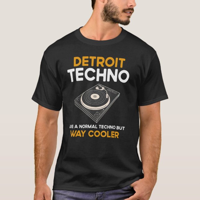 Camiseta Detroit House Techno Music Festival Cooler Edm Dj (Frente)