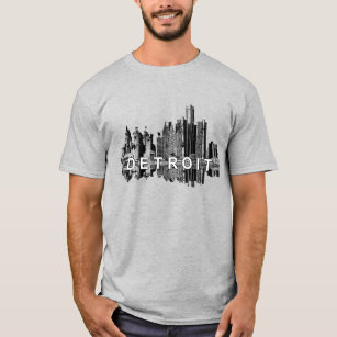 Camiseta Detroit, linha do horizonte de Michigan