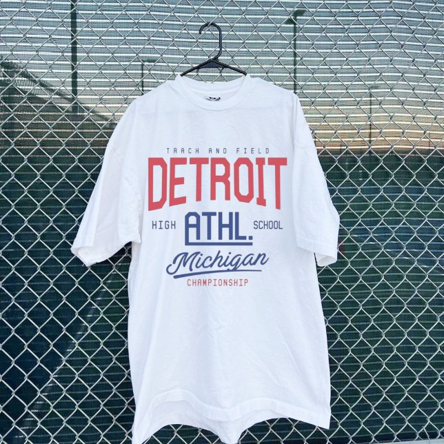 Camiseta Detroit Michigan athletic varsity (Criador carregado)