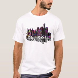 Camiseta Detroit, Michigan em grafite