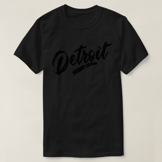 Camiseta Detroit Michigan Motor City Vintage Style (Frente do Design)