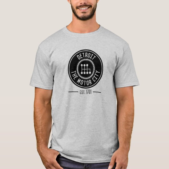 Camiseta Detroit, o Tshirt da cidade do motor (Frente)