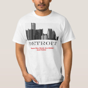 Camiseta Detroit "onde o fracos são matados e comidos