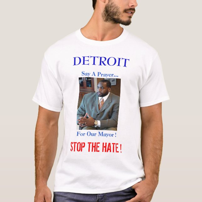 CAMISETA DETROIT, PARA O ÓDIO! (Frente)