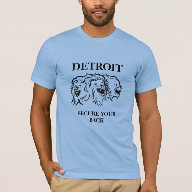 Camiseta Detroit - proteja as costas (Frente)