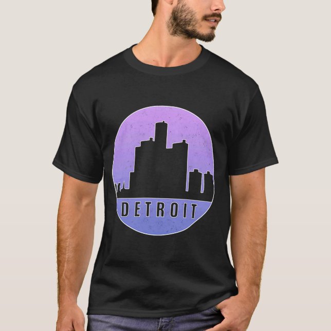 Camiseta Detroit Skyline 1 (Frente)