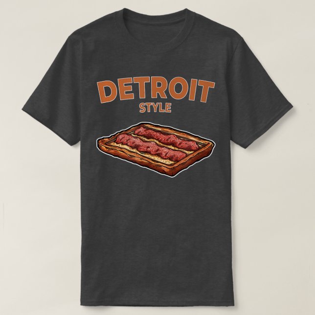 Camiseta Detroit Style Pizza (Frente do Design)