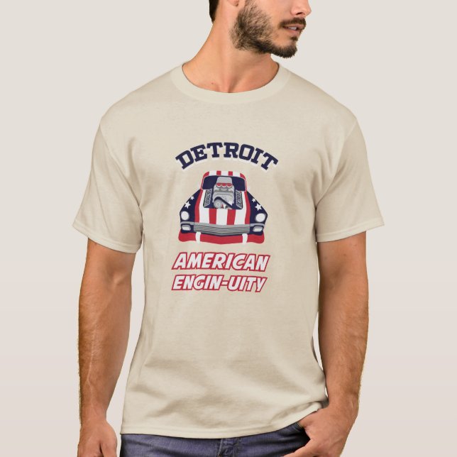 Camiseta DETROIT - T-Shirt MOTOR-UIDADE AMERICANA (Frente)