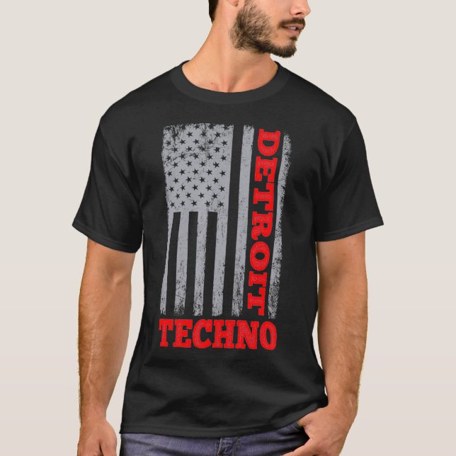 Camiseta Detroit Techno House Music Festival Tech Life (Frente)