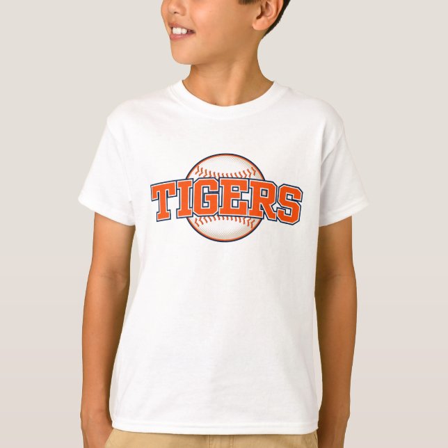 Camiseta Detroit Tiger da Equipe de Beisebol (Frente)