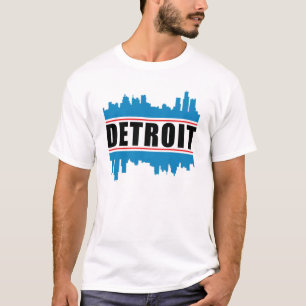 Camiseta Detroit USA City Cityscape Skyline Funny Idea