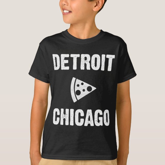 Camiseta Detroit vs Chicago Pizza (Frente)