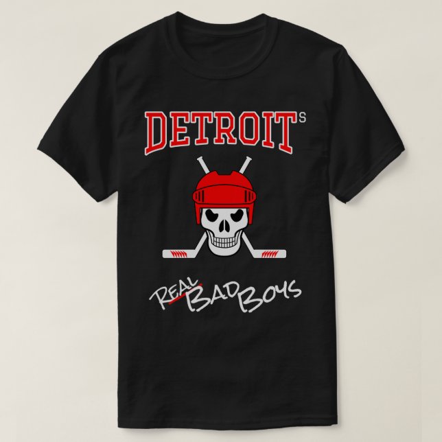 Camiseta Detroitx27s REAL Bad Boys (Frente do Design)
