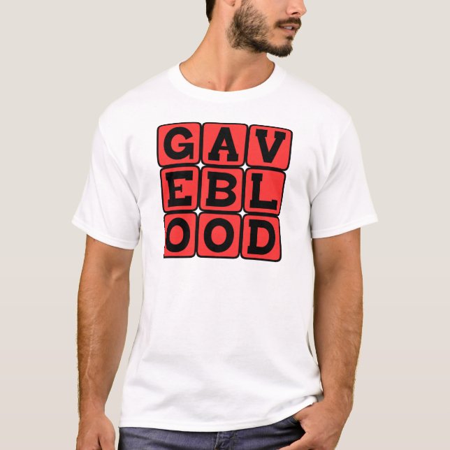 Camiseta Deu Sangue, Decreto do Doador (Frente)