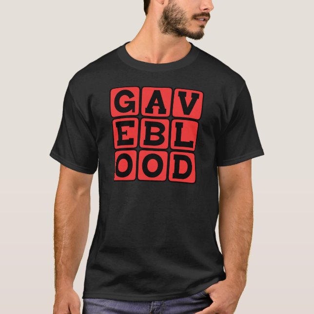 Camiseta Deu Sangue, Decreto do Doador (Frente)