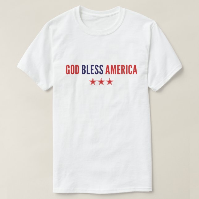 Camiseta Deus Abençoe a América (Frente do Design)