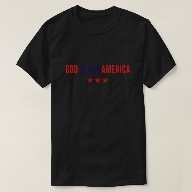Camiseta Deus Abençoe a América (Frente do Design)