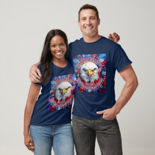 Camiseta Deus Abençoe a América Minha Doce Casa Pátria Águi