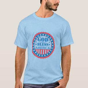 Camiseta Deus Abençoe a América Orgulho Patriótico