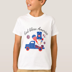 Camiseta Deus Abençoe a América Patriótica