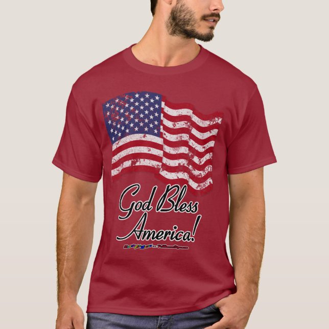 Camiseta Deus abençoe América! (Frente)