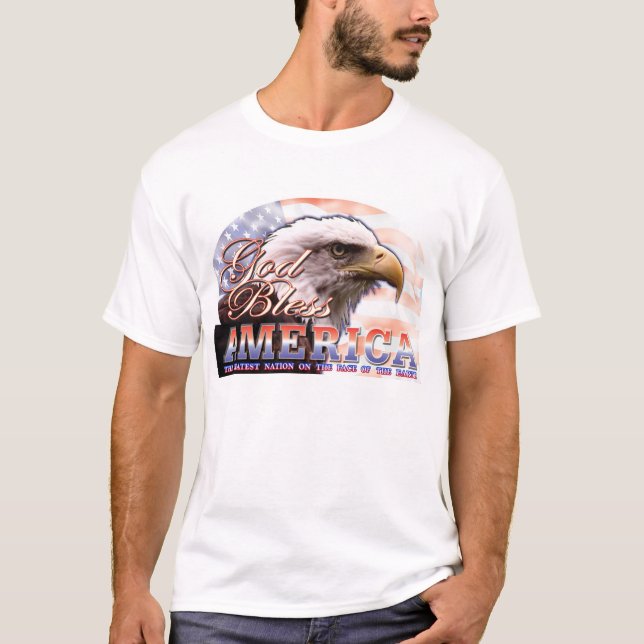 Camiseta Deus abençoe América (Frente)