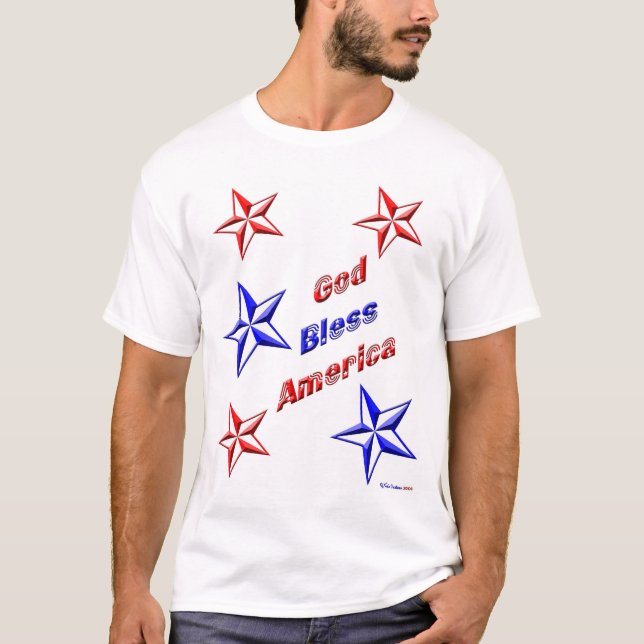 Camiseta Deus abençoe América (Frente)