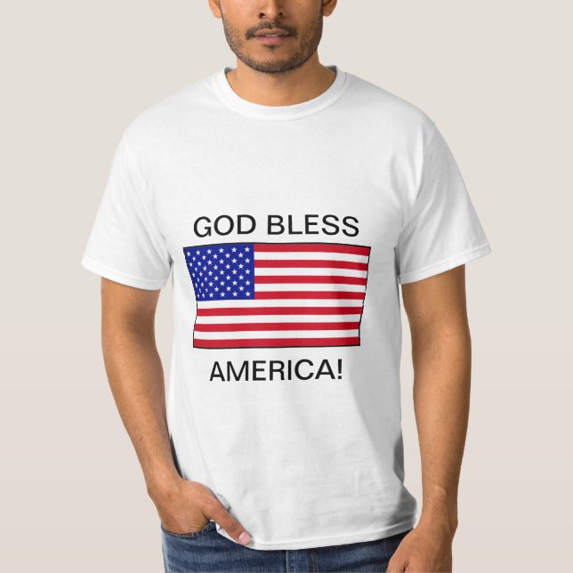 Camiseta Deus abençoe América (Frente)