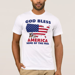 Camiseta Deus abençoe América