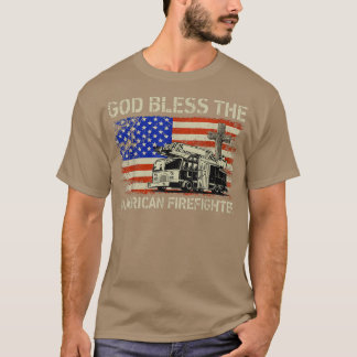 Camiseta Deus abençoe Americano de Bombeiros - América