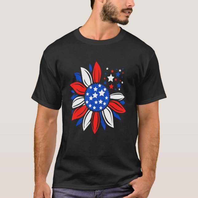 Camiseta Deus abençoe Americano do Dia de Trabalho de Giras (Frente)