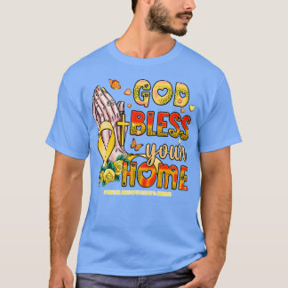 Camiseta Deus abençoe de Consciência do Rabdomiosarcoma Emb