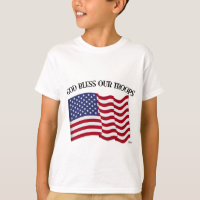 Deus abençoe de nossas tropas com bandeira dos EUA
