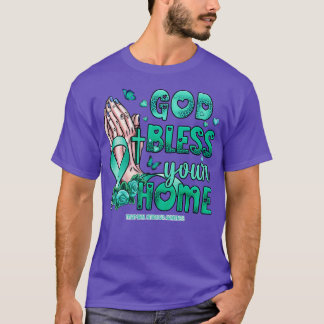 Camiseta Deus abençoe de Sensibilização para a Neuralgia da