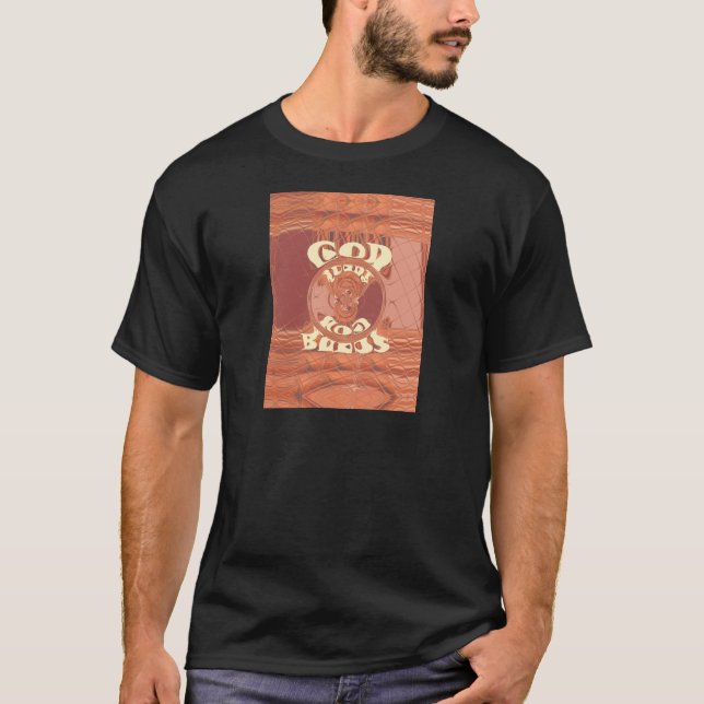 Camiseta Deus abençoe - Impressão espiritual inspirado na Á (Frente)