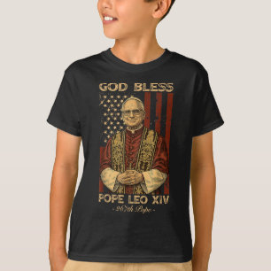 Camiseta Deus abençoe Leo Xiv Robert Francis Prevost Amer
