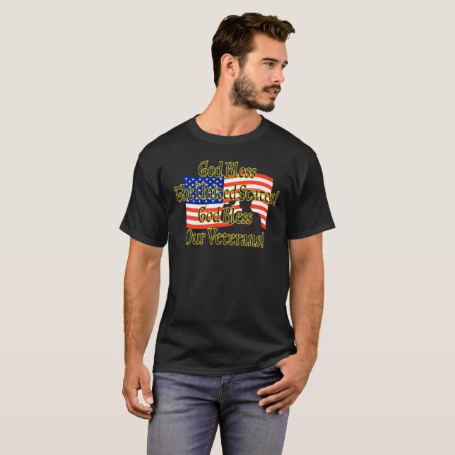 CAMISETA DEUS ABENÇOE NOSSO T-SHIRT DOS VETERANOS (Frente Completa)