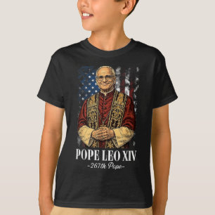 Camiseta Deus abençoe Novo Papa Leo Xiv Igreja Católica Fé