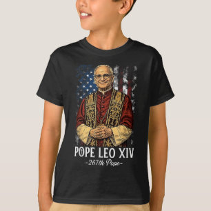 Camiseta Deus abençoe Novo Papa Leo Xiv Igreja Católica Fé 