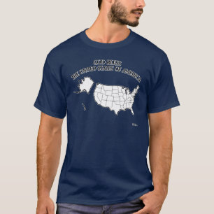 Camiseta DEUS ABENÇOE OS ESTADOS UNIDOS DA AMÉRICA contorno