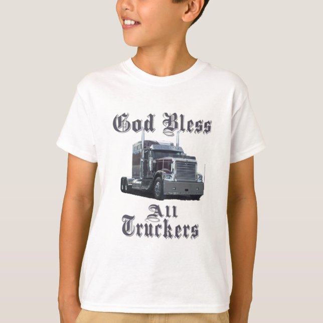 Camiseta Deus abençoe todos os camionistas (Frente)